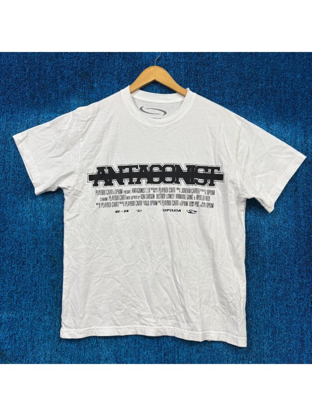 Playboi Carti Antagonist 2.0 Tour Double Zero Hip Hop Tee M